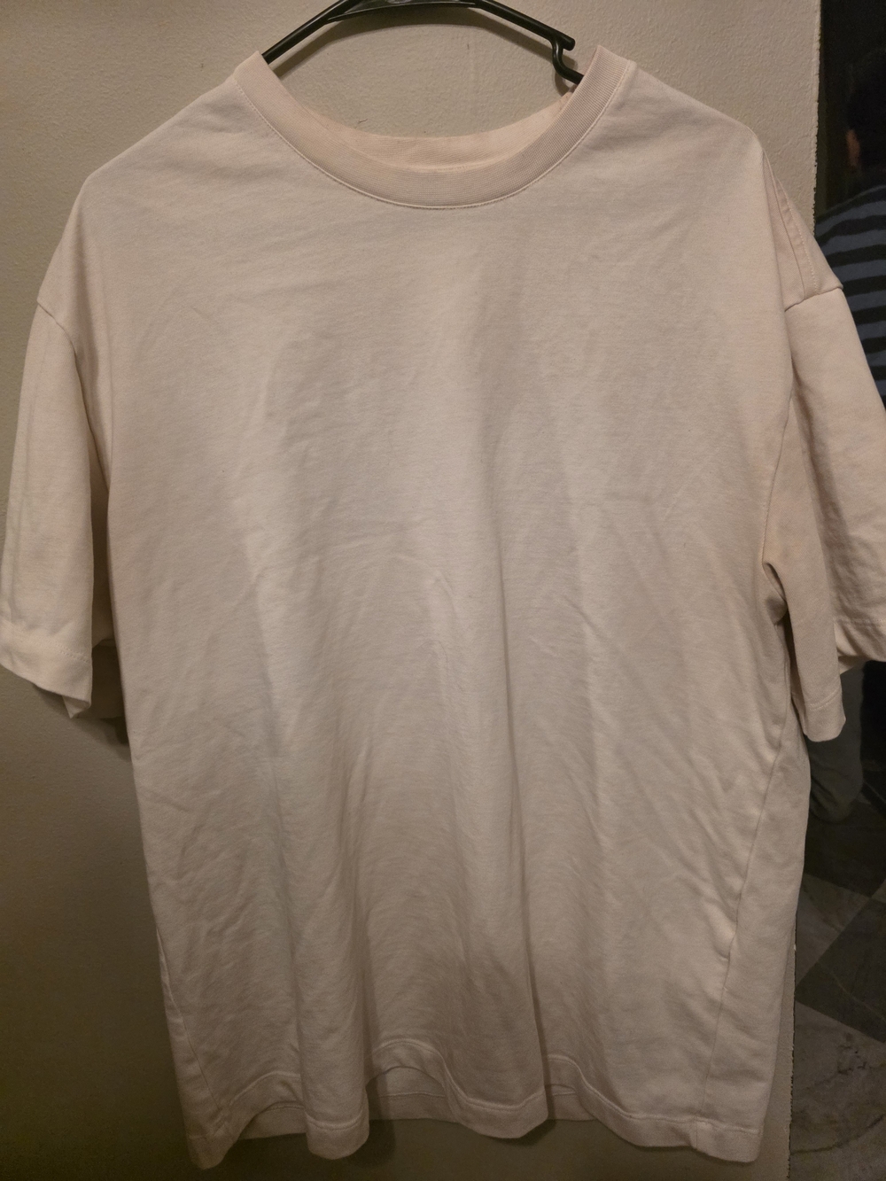 Express Men's Oversized Heavyweight White Crew Neck T-Shirt Size Large